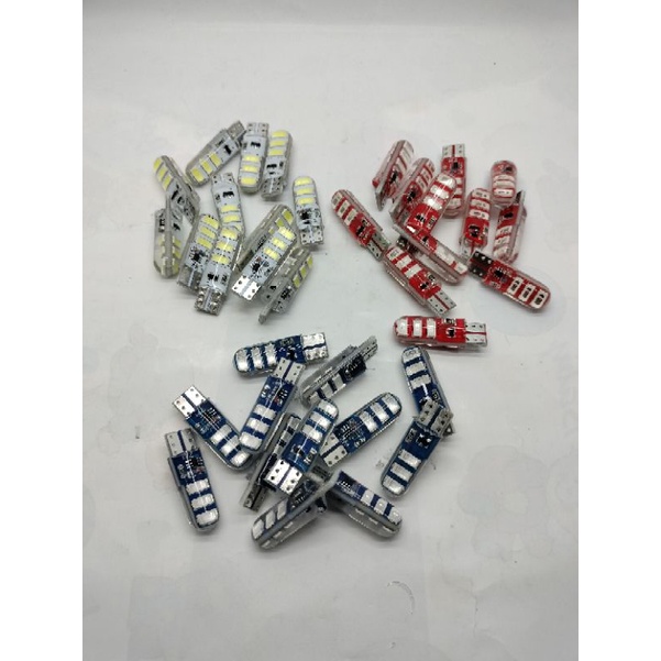 Lampu bohlam sen jelly flas kedip senja sein jelly kedip Strobo T10 senja