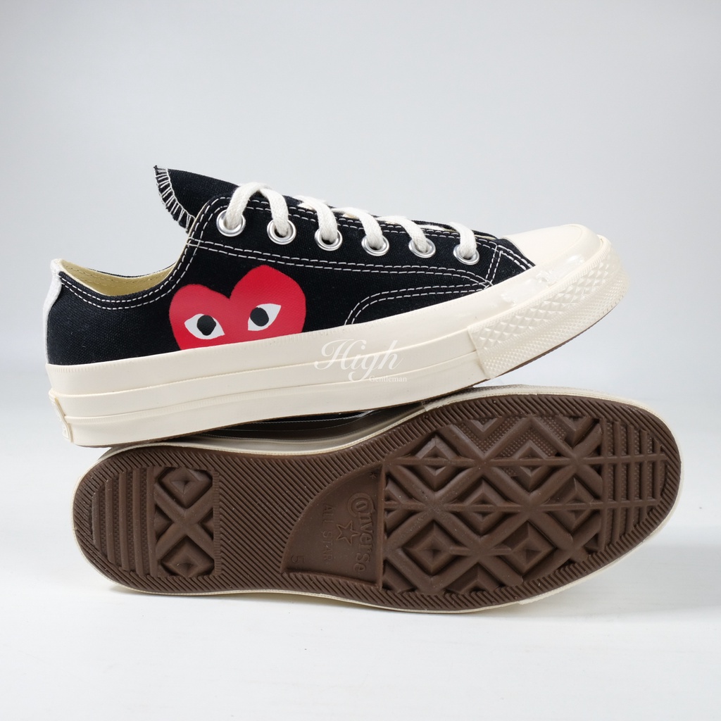 Converse x CDG Play Low Black 100% Authentic