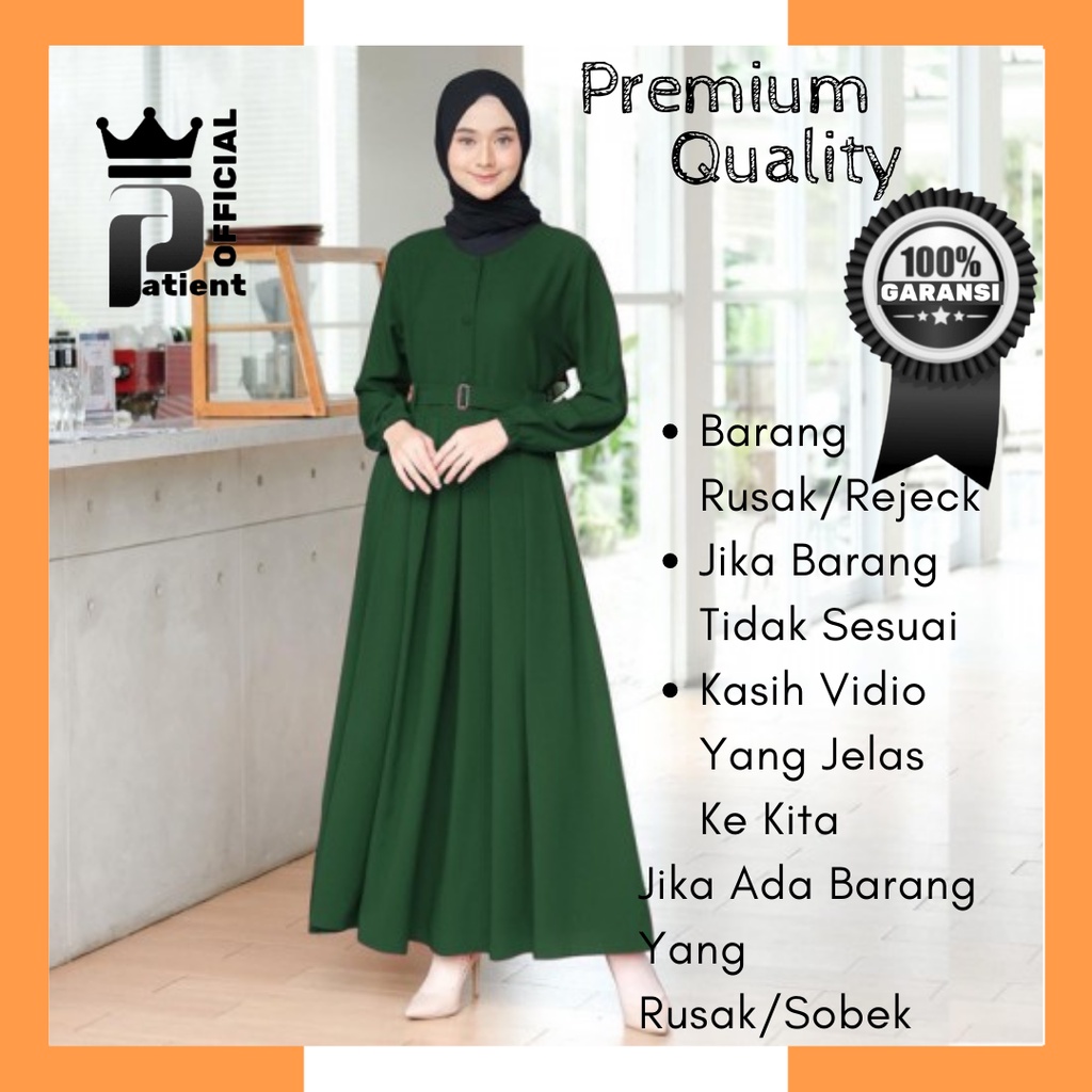 baju gamis terbaru gamis remaja kekinian modern 2021 wanita dress muslim sarah polos murah busui ori