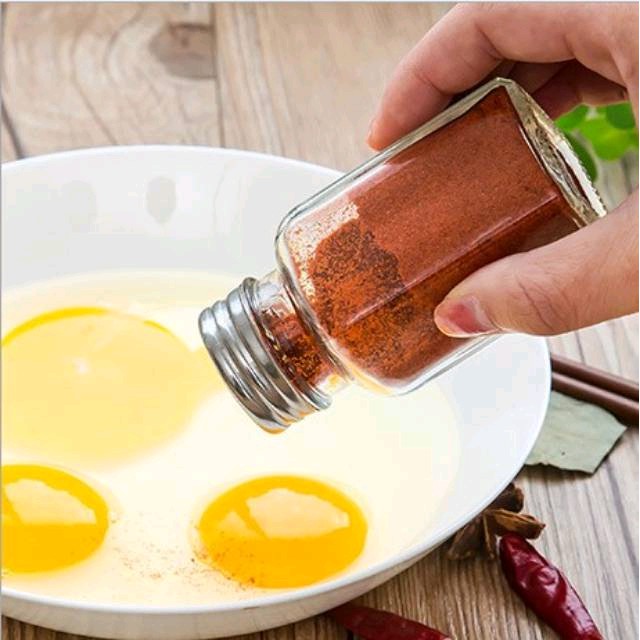 Botol Kaca mini Tempat Aneka Bumbu Garam Merica Lada Wadah penyimpanan Dapur