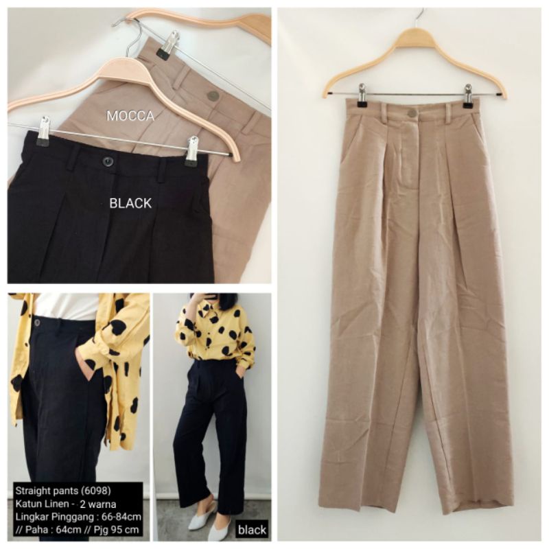 CELANA PANJANG WANITA STRAIGHT PANTS FIRDA STORE KINTAN'S MBA WISNU NANIA COLLECTION UNIQUE FREYA