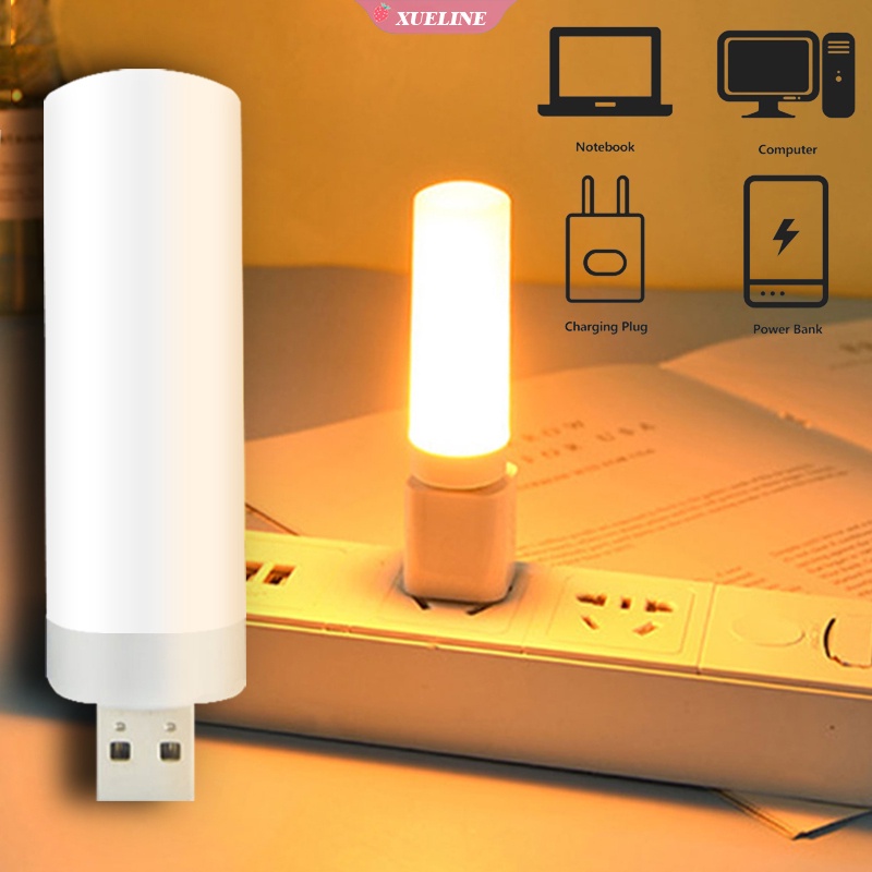 Lampu Malam LED USB Model Lilin Untuk Outdoor / Indoor