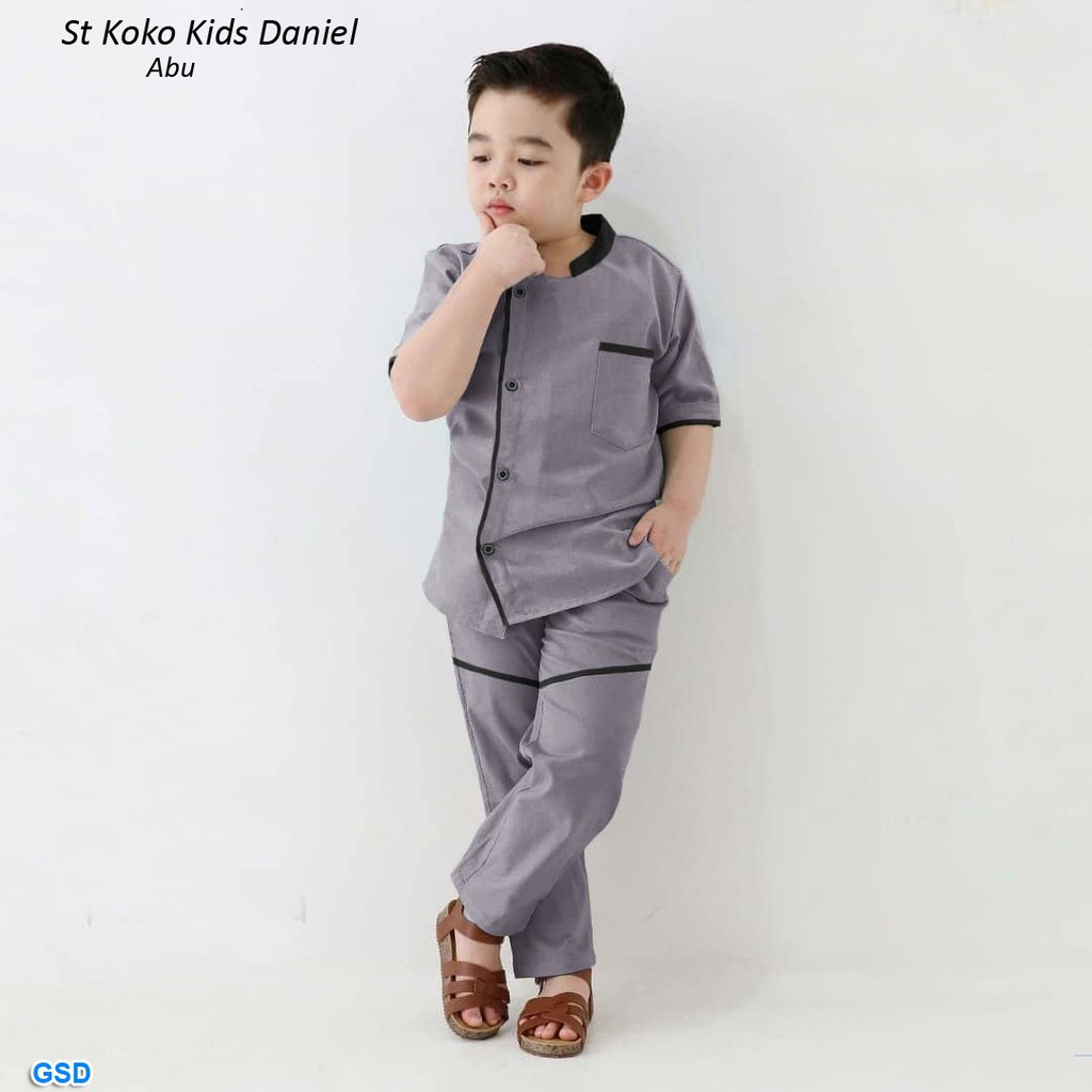 St koko daniel/Baju Koko Anak 5 - 6 Tahun /Setelan Jubah Anak Best Seller