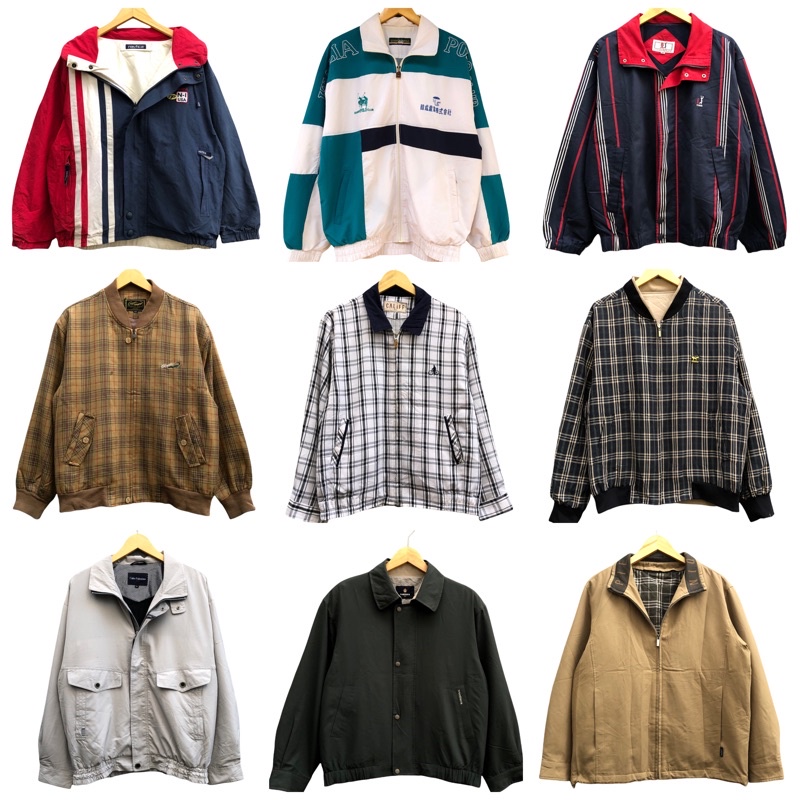 JAKET ( VINTAGE, COACH, HARRINGTON, BOMBER, CASUAL, WORK, FLIGHT, PARKA, TARTAN, TRUCKER )