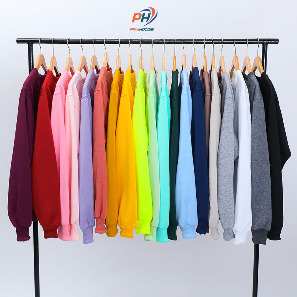 Priahoodie Basic Sweater Polos Pria Cowok Laki Laki Size M - XXL (Bisa Cod)-7