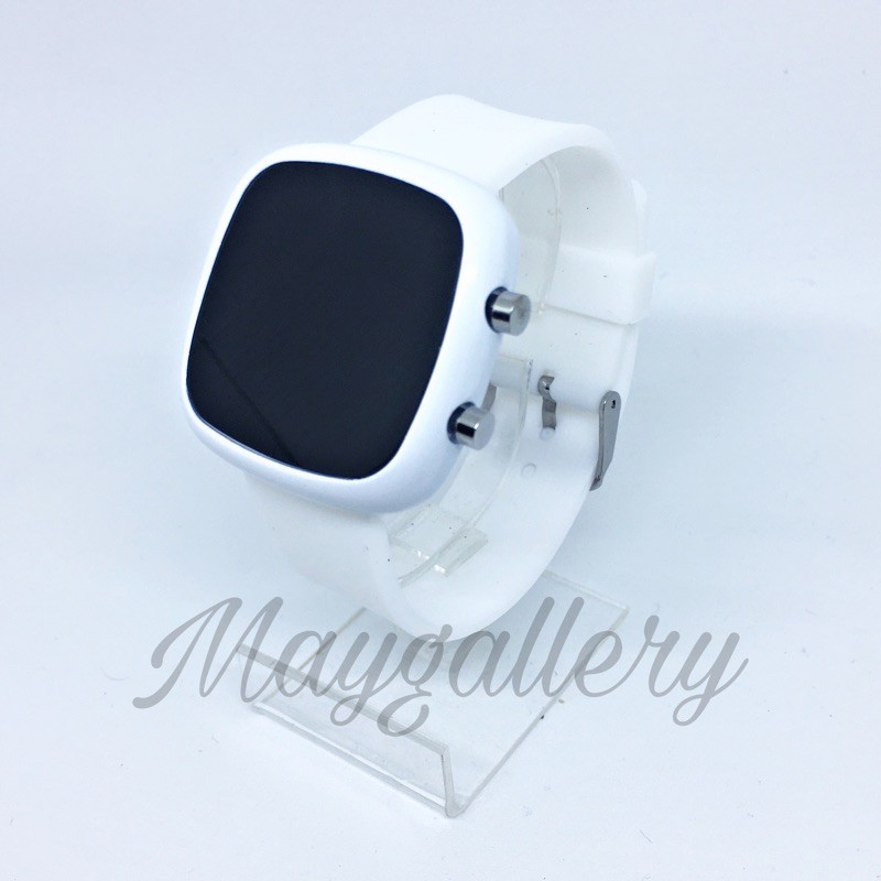Jam Tangan Led Watch Oval (Free Gift)-Putih