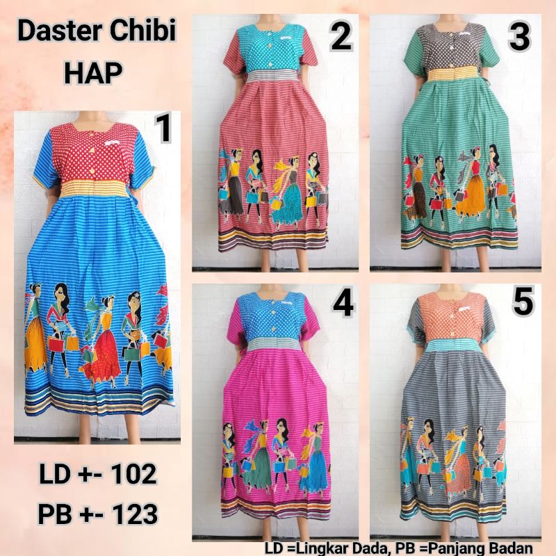 DASTER HAP CHIBI LENGAN SERI PASTEL MODERN KEKINIAN BUSUI FRIENDLY KITE + SRGN