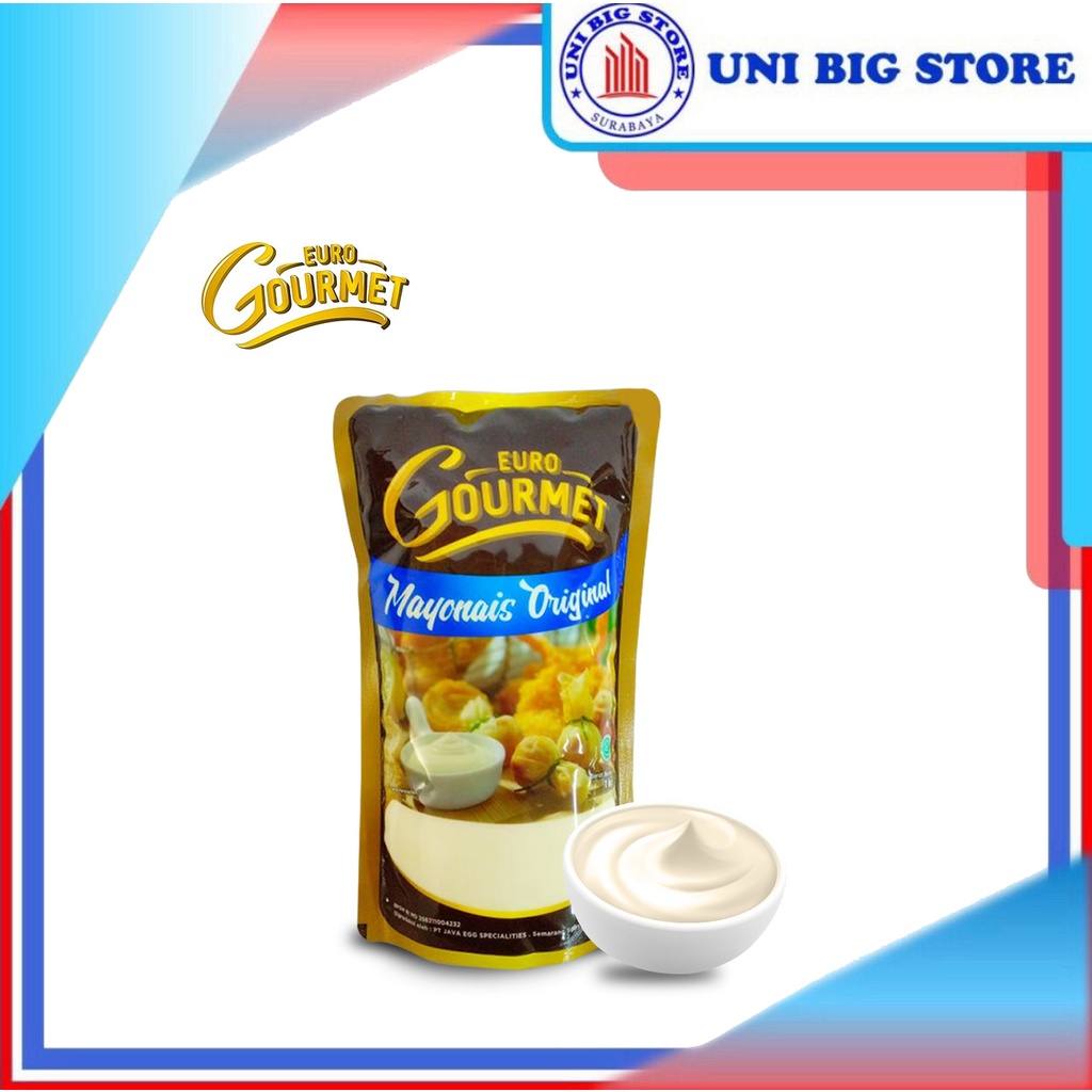 

Euro Gourmet Mayonaise Original 1 kg Mayonnaise Mayones Mayo