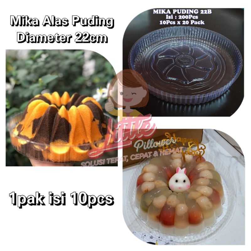 (22B) Mika Alas Puding Diameter 22cm - Alas Tatakan Mika Kue