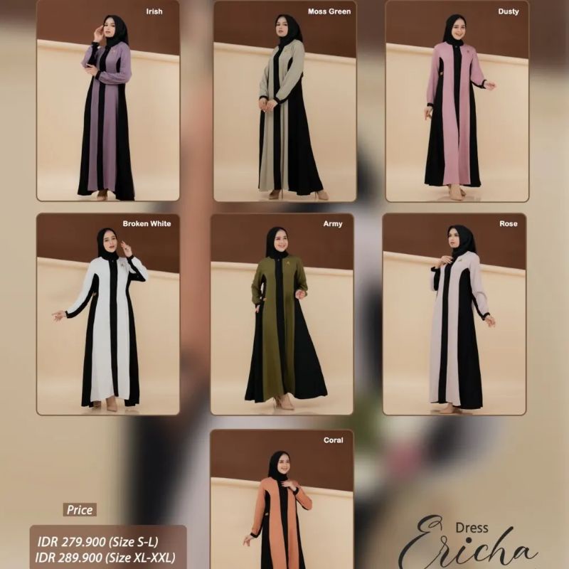 Ericha Dress by Ar Rafi [ NEW - Ar Rafi Dress Series ] Gamis Ar Rafi