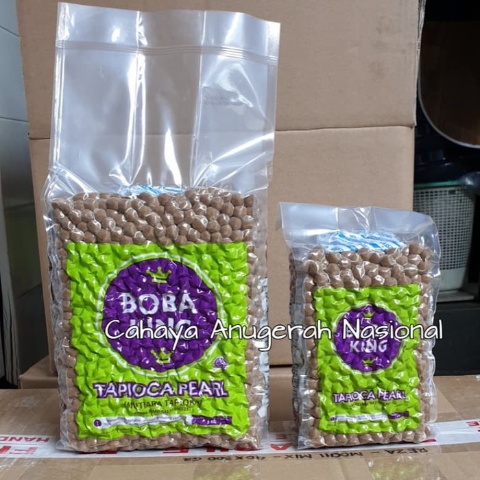 

LAINNYA-KEMASAN-MINUMAN- BOBA KING 3KG / TAPIOKA PEARL / BOBAKING BROWNSUGAR KEMASAN 3KG -MINUMAN-