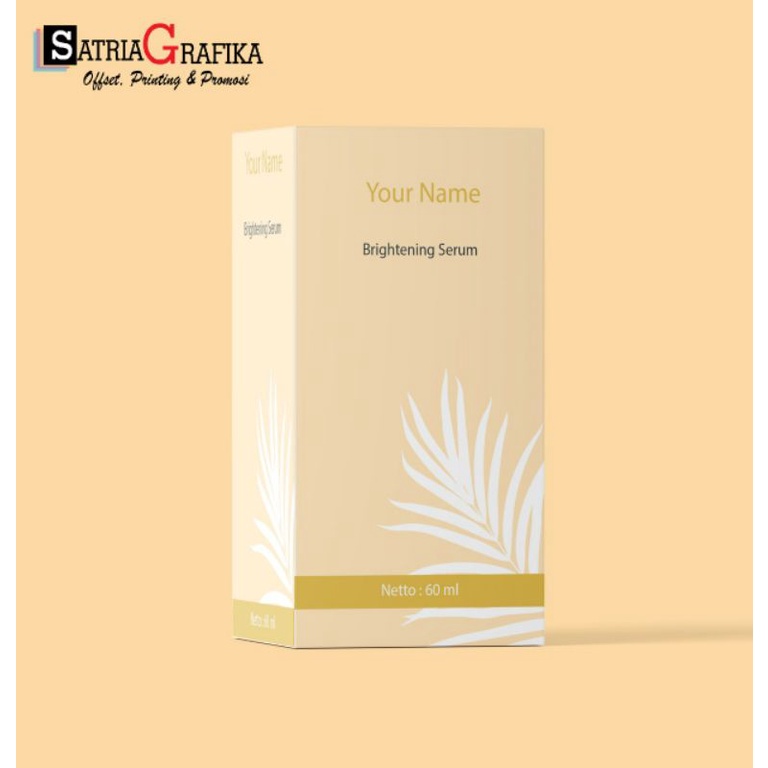 

Cetak kemasan Skin care 60 ml