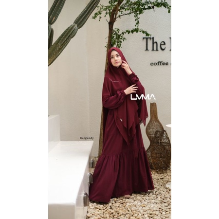 Gamis Ladies Fabric Lovera Crepe  Streachy Bersalur Adem Umma Syari