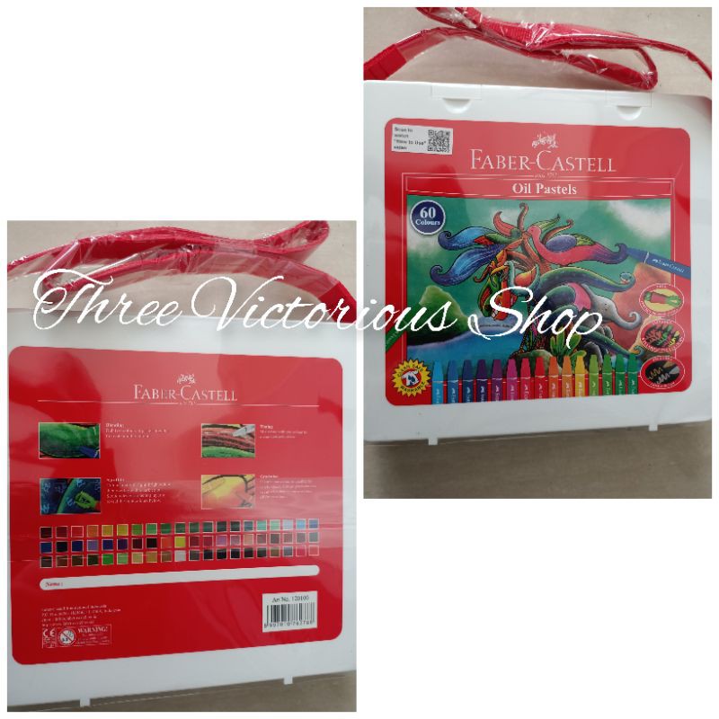 

original Crayon faber Castell Hexagonal oil pastel 60 warna