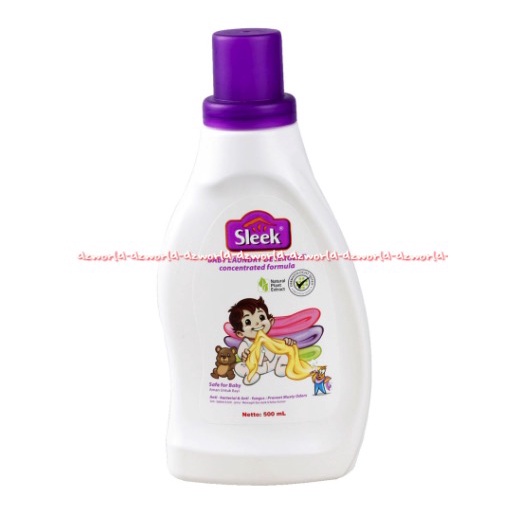 Sleek Baby 500ml Laundry Detergent Deterjen Sleeks Laundri Detergen Yang Aman Buat Baju Bayi Anak Kemasan Botol Sleekbaby