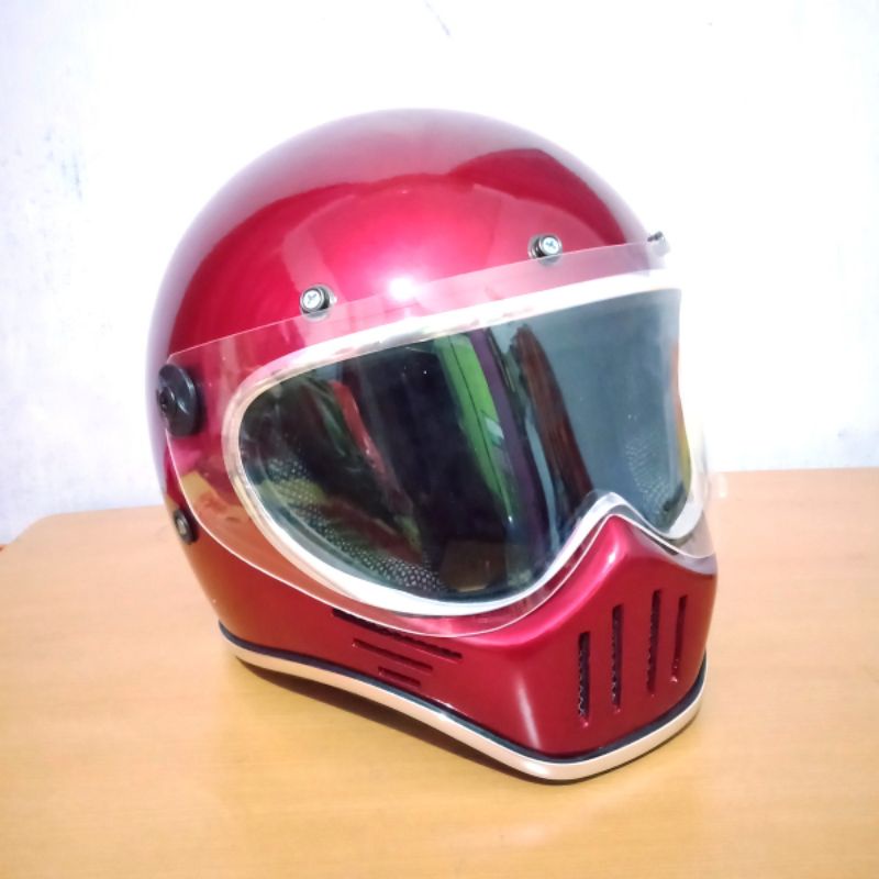 HELM CAKIL JAPSTYLE CLASSIC RETRO FULL FACE SIMPSON - KatteLaurents