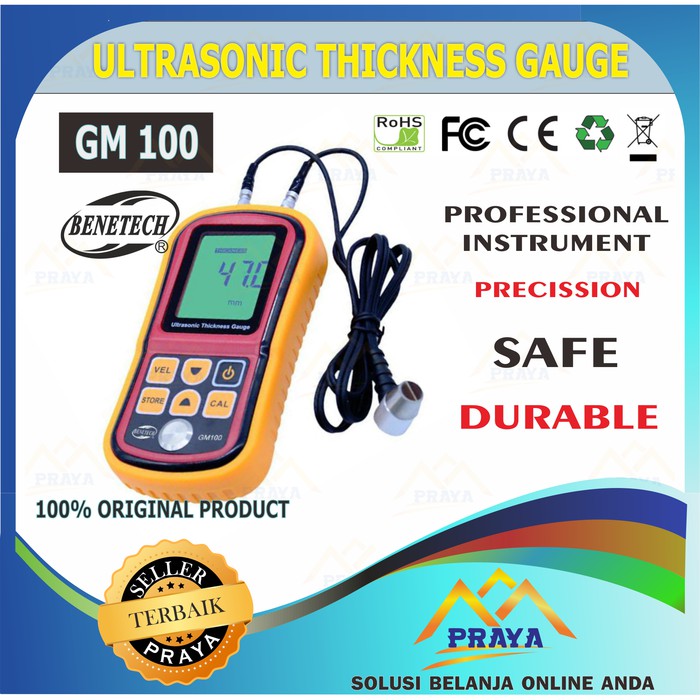 GM100 ULTRASONIC THICKNESS GAUGE CEK KETEBALAN TEBAL