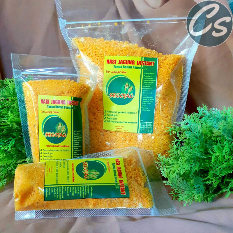 

NASI JAGUNG INSTANT SEGOJAG PAKET HEMAT (1 pcs 1000 gram + 2 pcs 180 gram)