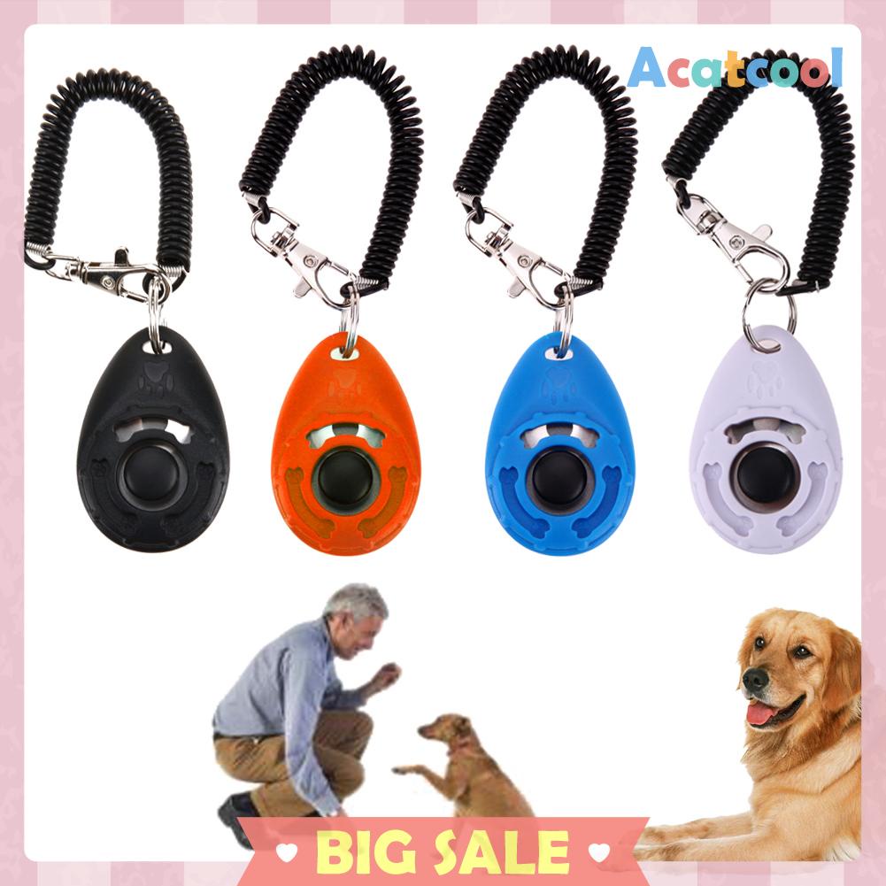 1pc Gantungan Kunci Clicker Adjustable Untuk Melatih Anjing