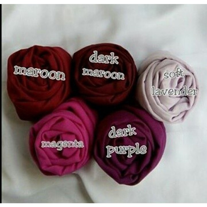 HIJAB BELLA SQUARE Dark Marron/Marron/soft lavender/magenta/dark purple