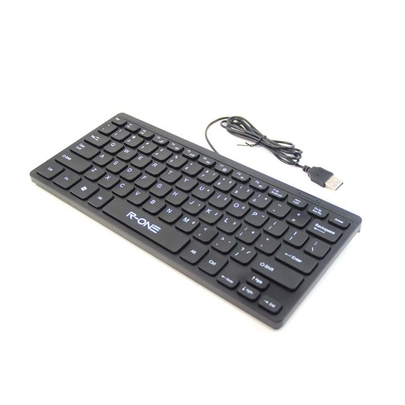 KEYBOARD USB MINI R-ONE 1602 KEYBOARD MINI MURAH R-ONE R1602 KEYBOARD LAPTOP PC KOMPUTER ANDROID