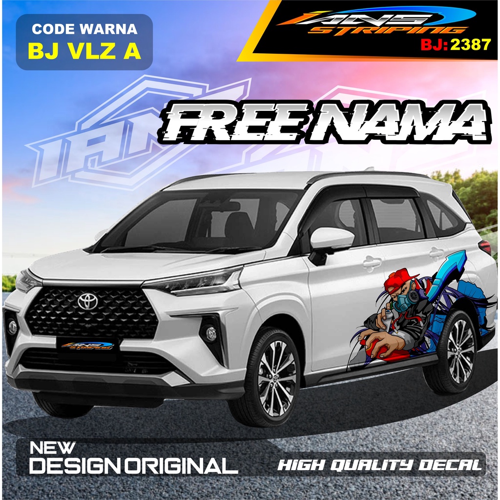 VARIASI STIKER MOBIL AVANZA VELOZ / VARIASI STIKER MOBIL XENIA REBORN / STICKER DECAL MOBIL PAJERO / STIKER MOBIL