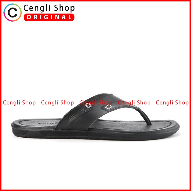 SANDAL JEPIT KULIT PRIA CARDINAL ORIGINAL CASUAL TERBARU HITAM CA10