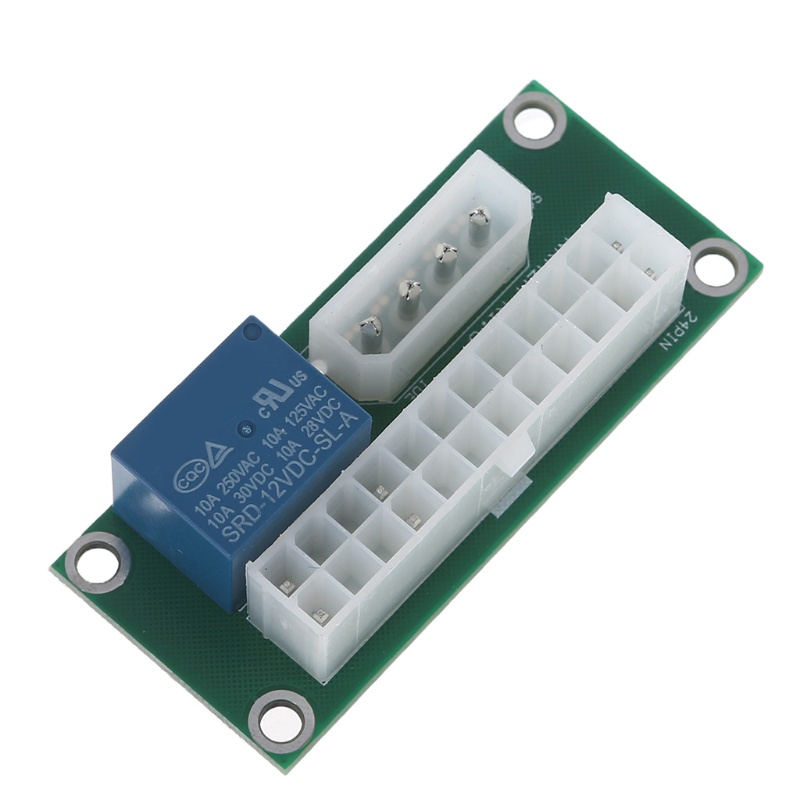 Btsg ATX 24Pin Ke 4Pin Molex Power Adapter Dual Power Supply Board Synchronous Start