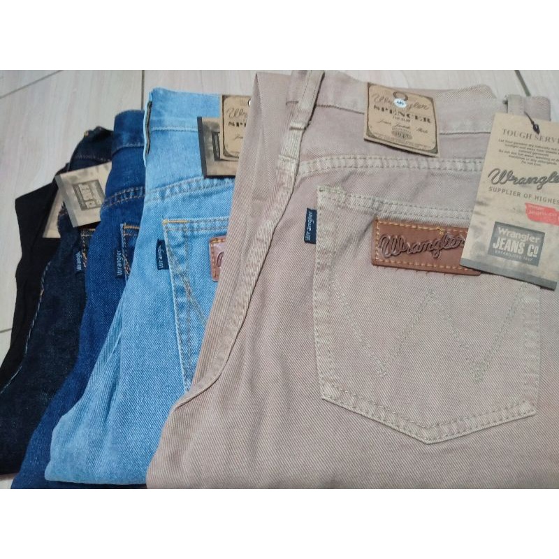 CELANA JEANS PRIA STANDAR warna Cream 100% Original