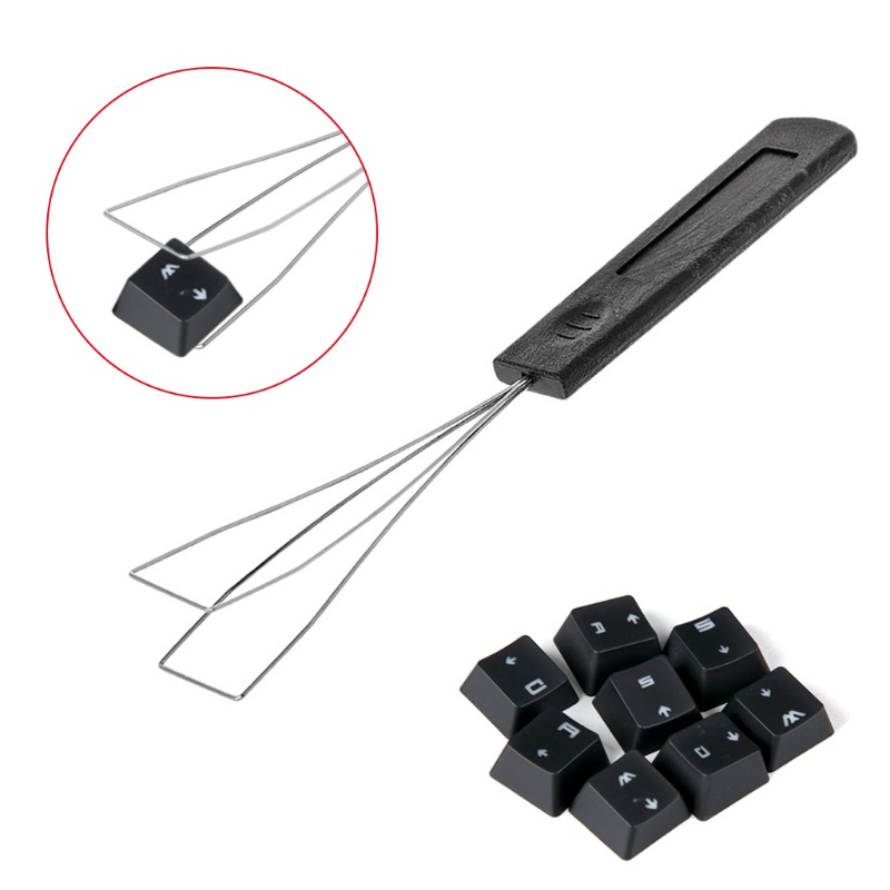 Btsg Keyboard Kawat Baja Untuk Keycap Puller Gagang Plastik Kaycaps Remover Cleaning Repair Tool