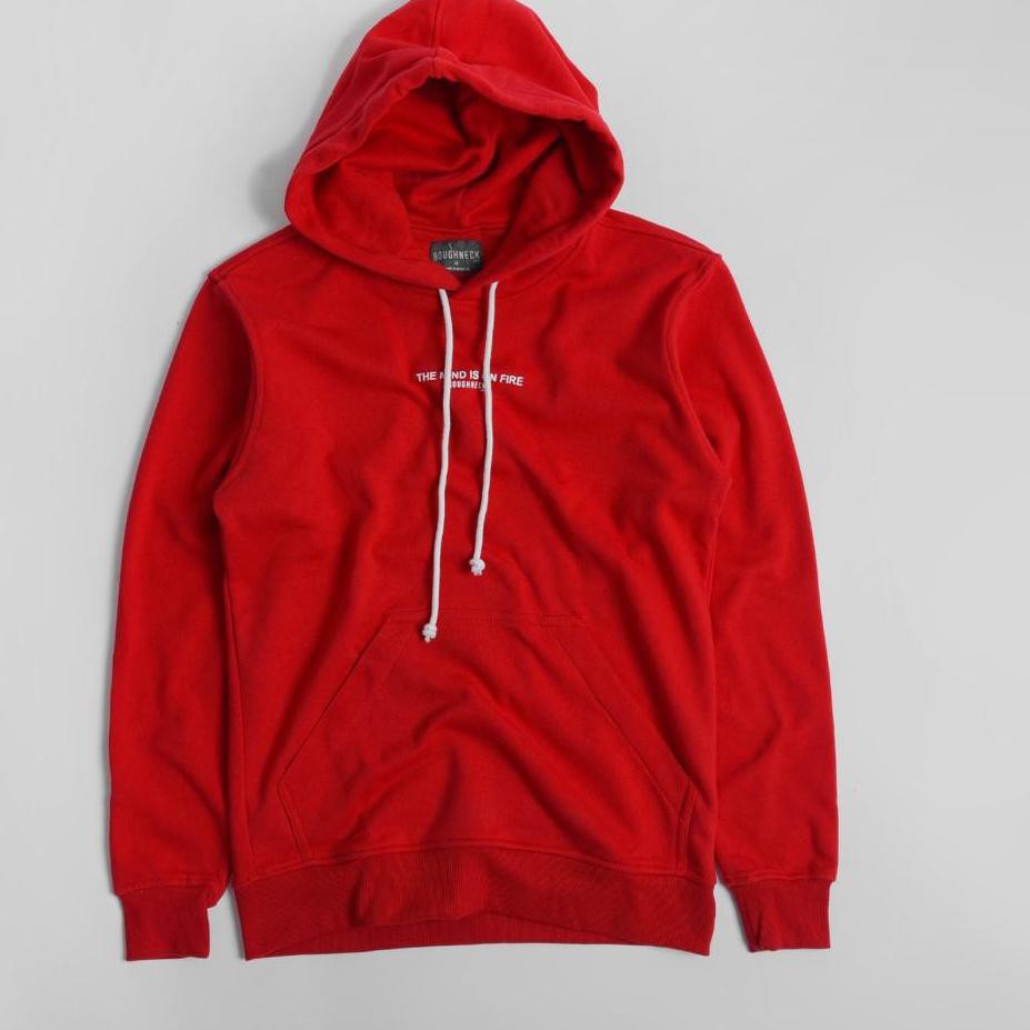 TAKASIHMURAH Roughneck H140 Red Mind on Fire Hoodie