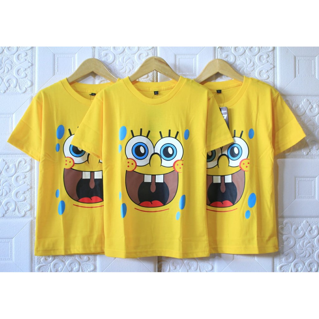 BAJU ANAK SPONGEBOB / BAJU ANAK KARAKTER LUCU / BAJU ANAK