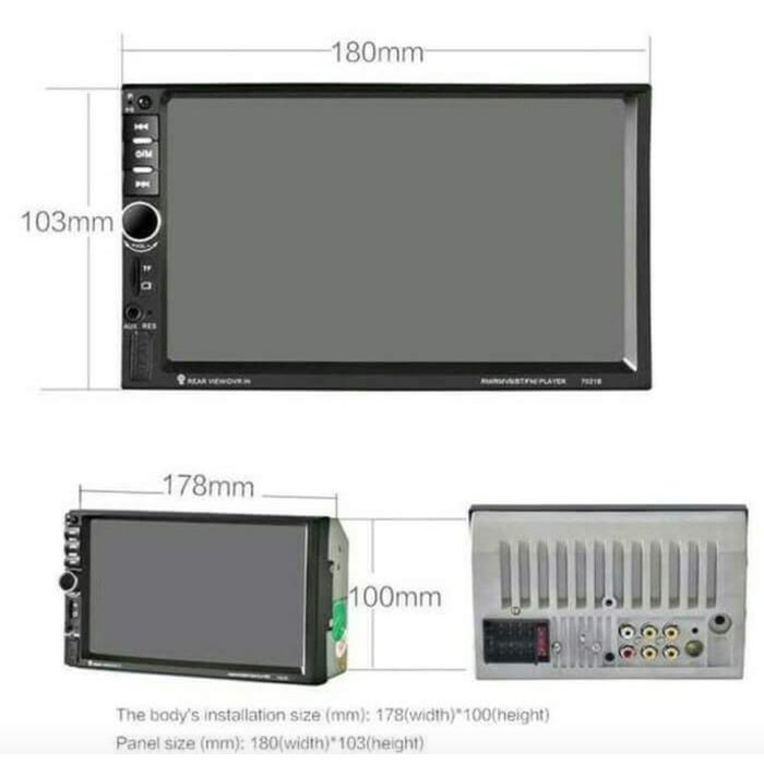 player lcd 7 inch mp5 2din double din car mobil mp3 fm gps tape dvd Limited