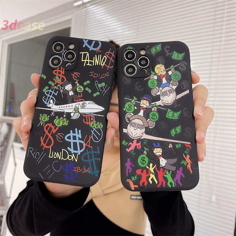 Soft Case VIVO Y21 2021 Y20 Y12S Y20S Y20i Y53 Y51 2020 Y31 2021 Y12 Y21S Y12A Y20A Y20G Y30G Y12G Y30 Y51S Y53S Y91C Y91 Y17 Y93 Y50 Y72 Y52 Y51A Y33S Y30i Y12i Y11S Y15 Y95 Y11 Y90 Y91i U10 Y70 Y1S Z3 A16 A15 A54 Cartoon Airplane Phone Case