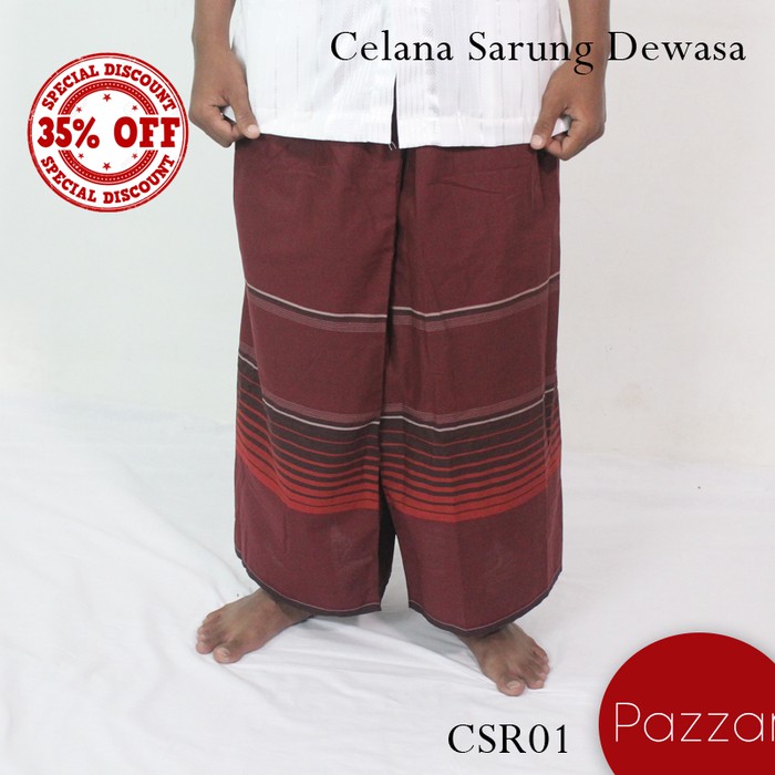 Jual Celana Sarung Dewasa King Hasan - Putih akk1473