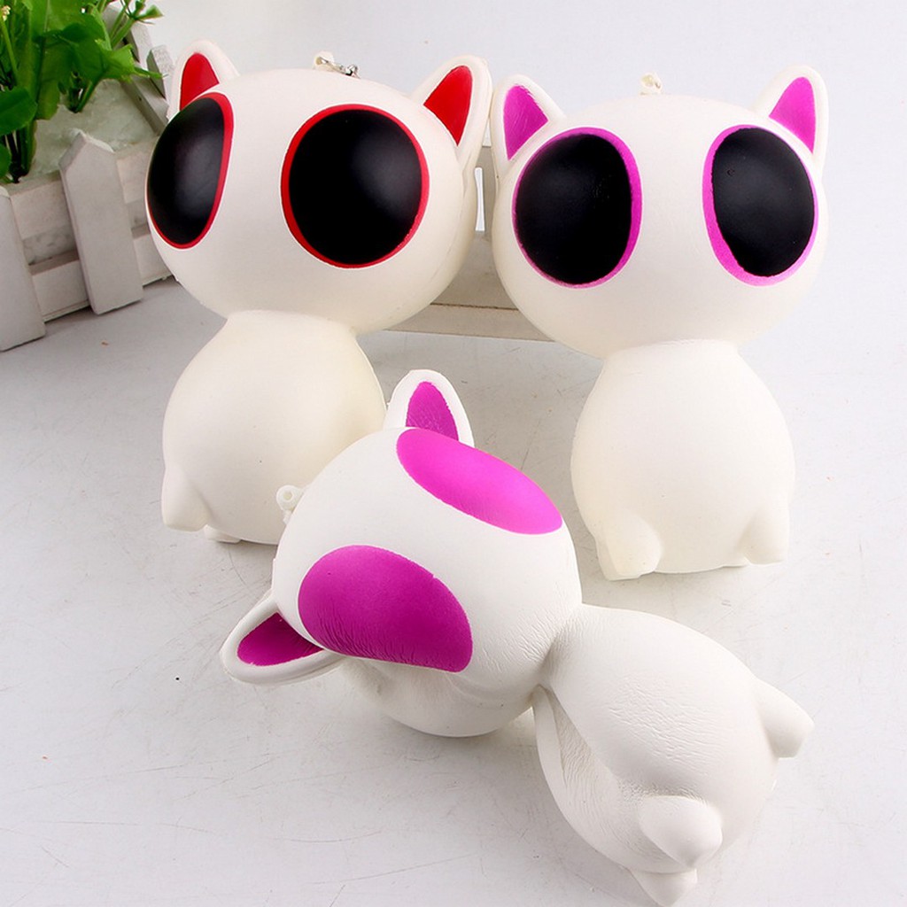 Squishy Kucing Mata Belo Big Eyes Alien Cat SanQi Elan Original