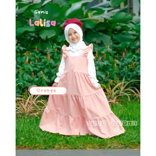 Promo GAMIS ANAK DAULANI GAMIS ANAK PEREMPUAN SHABRINA KOMBINASI RENDA BAHAN JERSEY Elegan