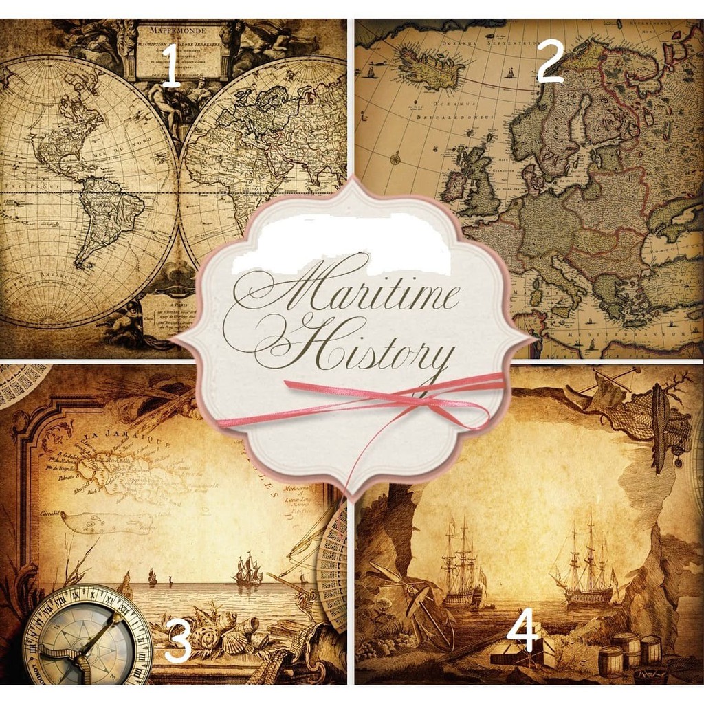 Kertas Scrapbook - Maritime History_FFH20 Design