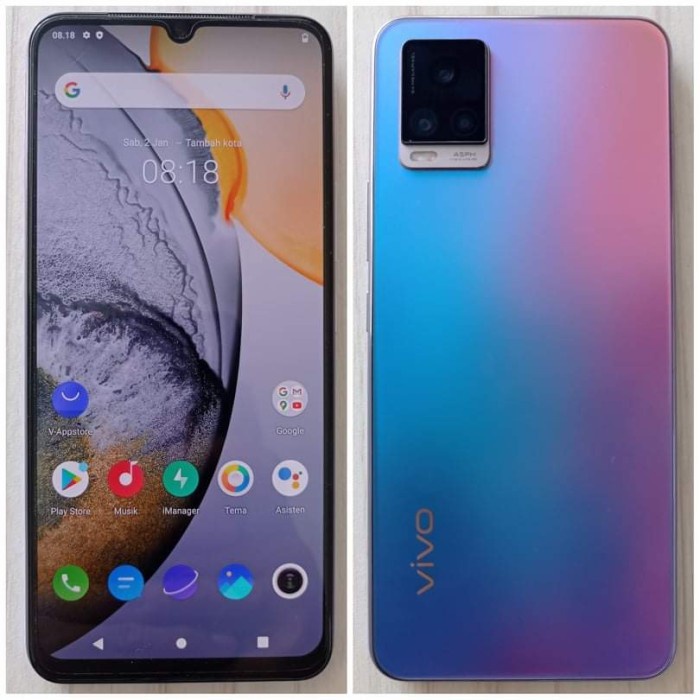 VIVO V20 2021 RAM 8/128 FULLSET MULUS NO MINUSS SIAP PAKAI