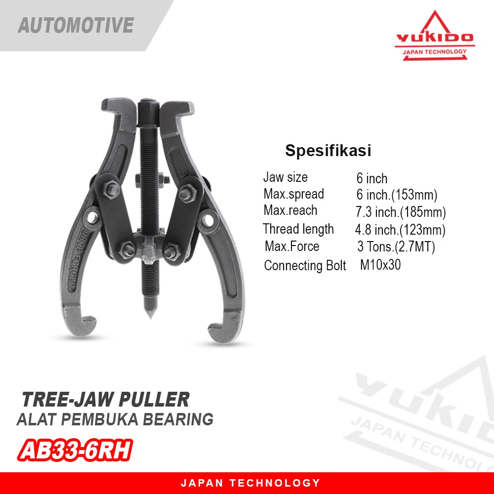 BISA COD !!! TERMURAH Treker 3 Kaki 6 Inch - Gear Puller 3 Jaw Tracker - TREKER - TRAKER - ALAT MELEPAS BEARING