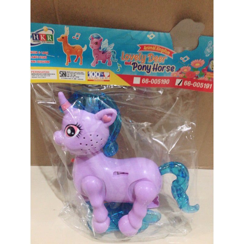 MAINAN ANAK KUDA PONI BERJALAN DAN BERSUARA / MAINAN KUDA PONI CUTE TERLARIS