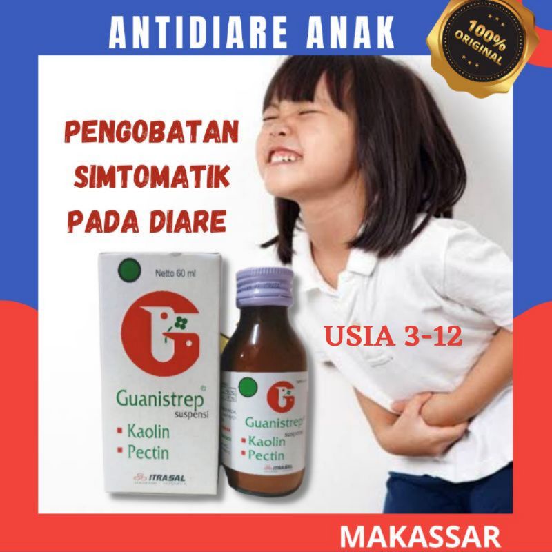 Guanistrep sirup antidiare