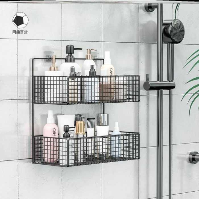 Rak Gantung Aluminium Serbaguna Multifungsi Organizer Rack Bathroom