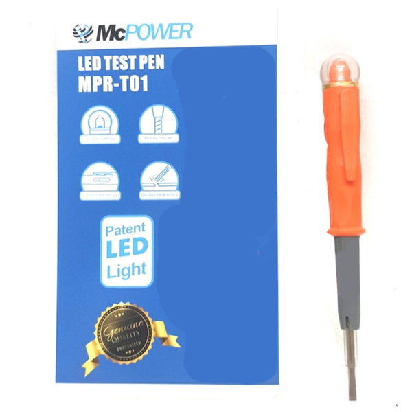 McPower MPR-T01 Tespen LED Pendeteksi Arus Listrik