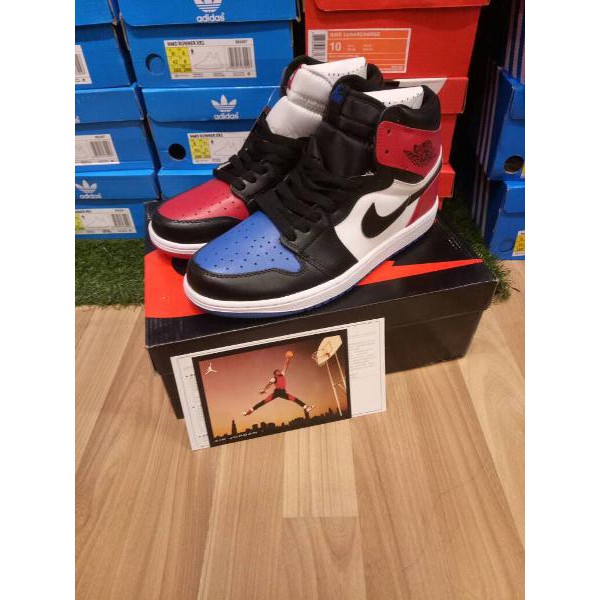 NIKE AIR JORDAN 1 TOP 3 BLACK BLUE RED