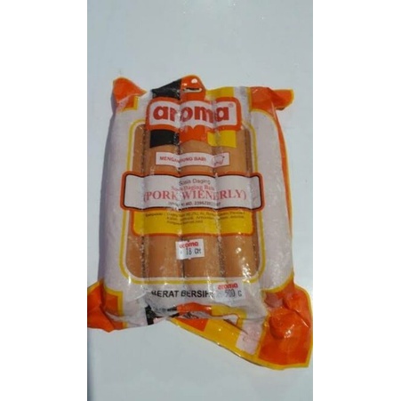 

AROMA PORK WIENERLY | Berat Bersih 500gr Ukuran 18 cm