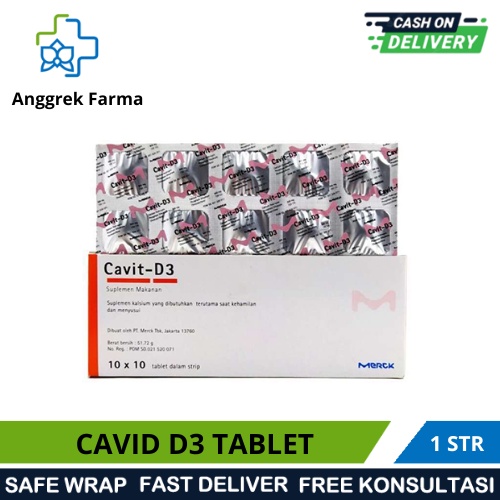 CAVID D3 TABLET/VITAMIN KALSIUM/VITAMIN TULANG IBU HAMIL DAN MENYUSUI