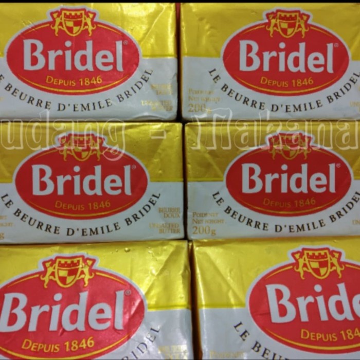 

Unsalted Butter Bridel 200gr, DISKON