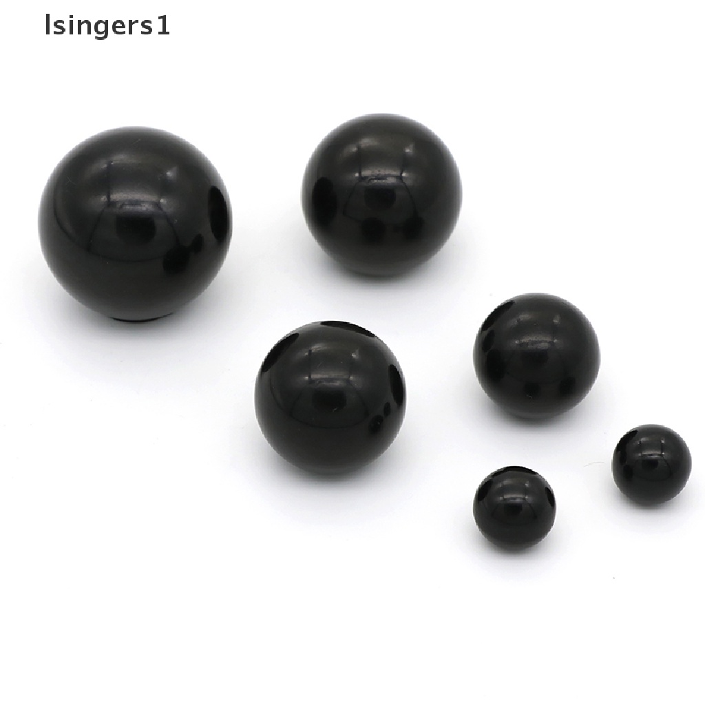 (lsingers1) M4 / M5 / M6 / M8 / M10 / M12 knob clamping Bentuk Bola Bahan Plastik Warna Hitam