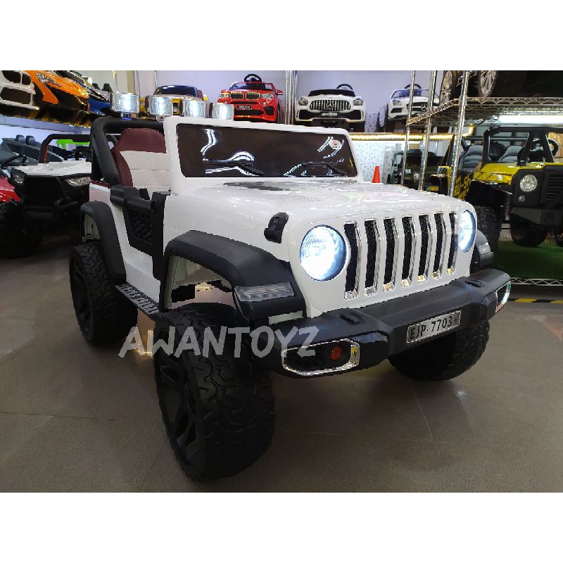 Mobil Aki Anak Jeep Wrangler White